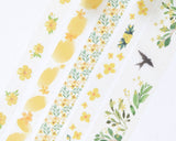 Yellow Flower Washi Tape Set