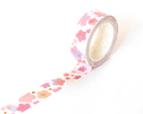 Pink Sakura Gold Foil Washi Tape