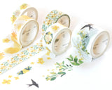 Yellow Flower Washi Tape Set