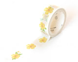 Yellow Flower Washi Tape Set